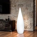 Duża lampa stojąca, lampa stożkowa, 120 cm, oświetlenie pośrednie, 578 lm, akumulatorowa, bezprzewodowa, do sauny, zmiana koloru, ściemniana, stożek, nowoczesna lampa z pilotem zdalnego sterowania