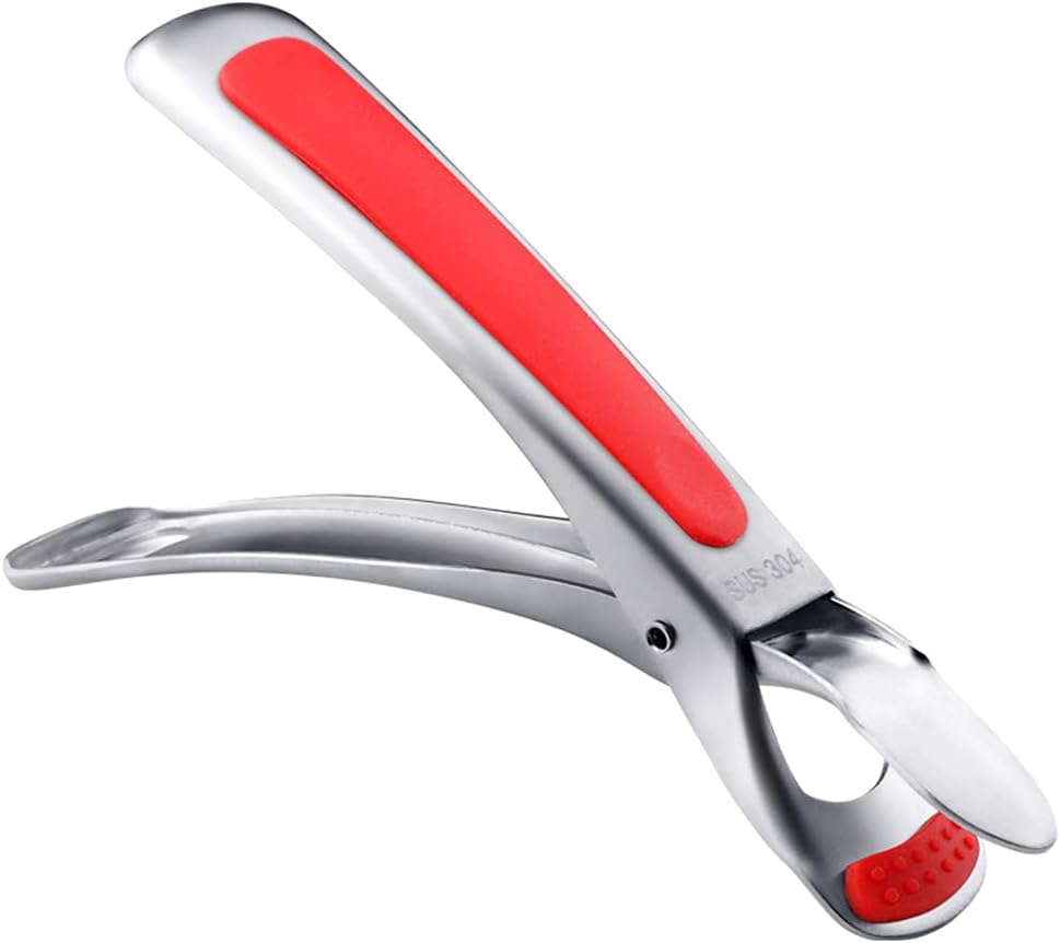 Stainless Steel Silicone Anti-slip Clamp with Bottle Opener for Moving Dishes Anti-scald Clip Holder Plates Tongs GIft
