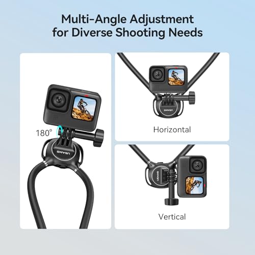 Neck Mount for GoPro, Insta360, DJI Action Cameras - Adjustable Chest Strap & Air Cushion Comfort | 2026 Upgraded 2.0 Holder by YOUSAMS - Image 5