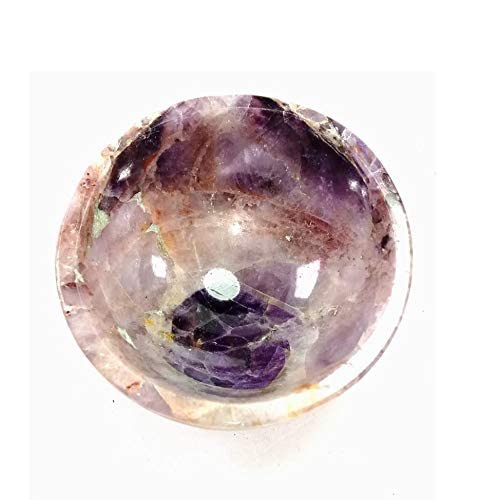 Amethyst Stone Bowl Gemstone Hand Carved Crystal Altar Healing 40 to 50 mm Approx Size-image-9