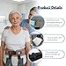 LAROTSUBA Gait Belt,Gate Belt for Elderly,Anti-Slip Transfer Aid with 7 Handles and Quick-Release Buckle, Comes with 2 Detachable Adjustable Straps,Perfect for Senior Care(Blue,M)