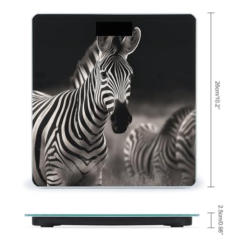 Báscula digital de baño precisión Wild Animals Zebra miniatura 2