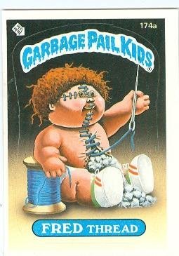 Amazon.com: Fred Thread trading card sticker Garbage Pail Kids