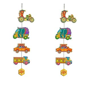Artvibes Decorative Vehicles Wall and Door Hanging for Home|Gift, Wall Decoration (WH_5213N)-Multicolour