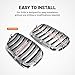 NEWSMARTS X5 E70 Grille, X6 E71 Grille, Front Kidney Grille Replacement for BMW E70 X5 2008-2013,For BMW E71 X6 2008-2013, Chrome
