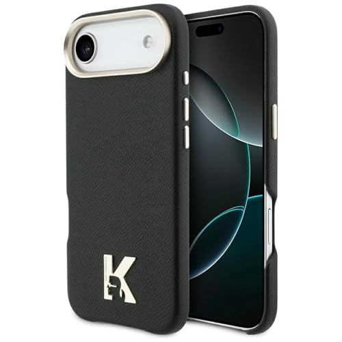 CG MOBILE Karl Lagerfeld Coque avec logo Karl compatible avec MagSafe pour iPhone Air (noir)