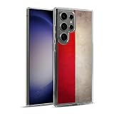 Head Case Designs Polonia Polacco Polska Calcio Grunge Bandiere Nazionali 1 Custodia in Gel [Protezione di Grado Militare] Compatibile con Samsung Galaxy S23 Ultra 5G E Compatibile con MagSafe