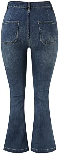 AFEIDD Women's Loose Fit Straight Leg Jeans with Large Gradient Pockets Jean Gown for Women