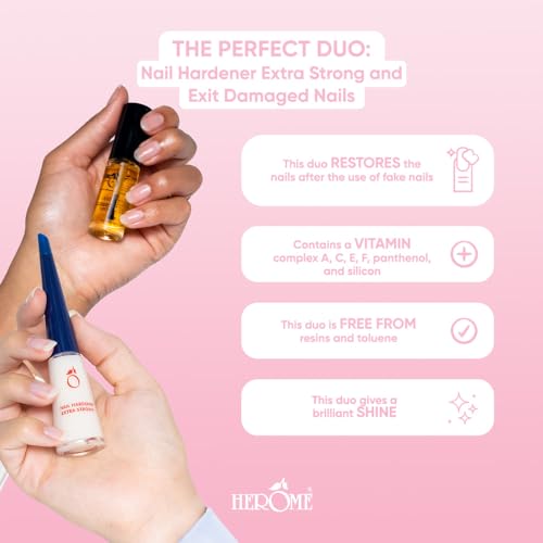 Herome Combi-Pack Herome Ende ekstremalnie uszkodzone paznokcie i utwardzacz do paznokci ekstra mocny (Exit Damaged Nails & Nail Hardener Extra Strong)