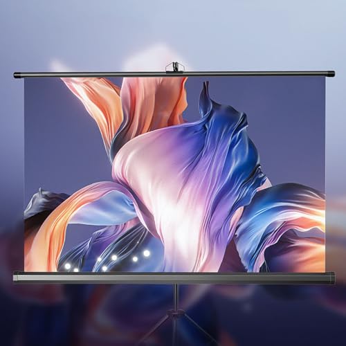 Pantalla de proyector con soporte de 72 pulgadas