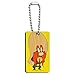 Looney Tunes Yosemite Sam Wood Wooden Rectangle Keychain Key Ring