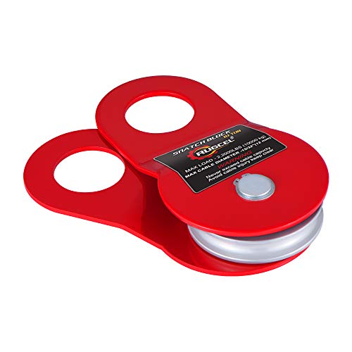 Rugcel Winch 10T Heavy Duty Recovery Winch Snatch Block, 22000Lb Capacity #TOP1