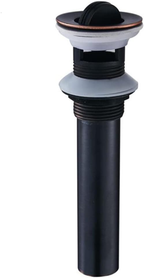 Bathroom Accessories Basin Sink Drain Strainer Black Finish Click-clack Waterlet Without Overflow(C)