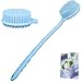 Produktbild Badebürste, BKJJ Rückenbürste, Duschkörperbürste, Soft Silicone Body Brush Duschbürste mit Langem Griff, Haut-und Körpermassagegerät für die Dusche, Bürste Langem Griff, Verbesserung der Durchblutung