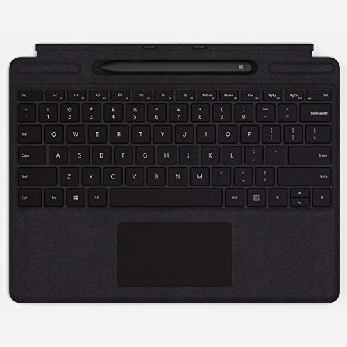 Image of Microsoft Surface Pro X 1876 13-inch Laptop SQ1 /8GB /128GB SSD /Windows 10 Home SQ1 Adreno 685 GPU Graphics, Matte Black+Surface Pro X Signature Keyboard & Slim Pen Combo QSW-00015