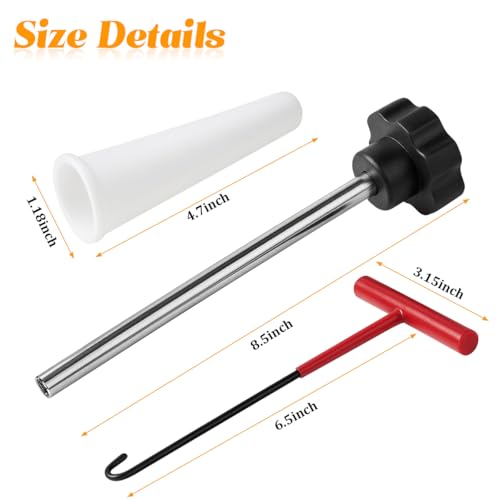 Image of 3PCS Tire Valve Stem Tool Kit Replacement Installation Set Black