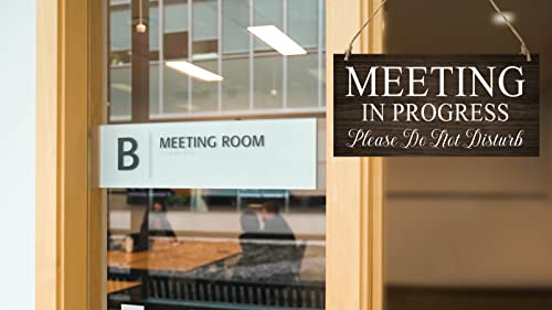 Chuniff Double Sided Wooden Meeting Sign #TOP29