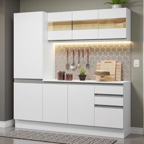 🤓Armário de Cozinha Compacta 100% Mdf 170 cm Smart Madesa 01 🤓Armário de Cozinha Compacta 100% Mdf 170 cm Smart Madesa 01