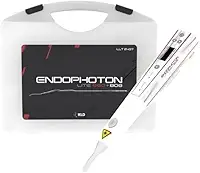 Endophoton Lite 660nm e 808nm KLD Aparelho Portátil de Luz Vermelha e Infravermelha, Dispositivo de Emissão de Luz com Modos Contínuo e Pulsado, Bateria Recarregável, Maleta para Transporte e Acessórios Inclusos