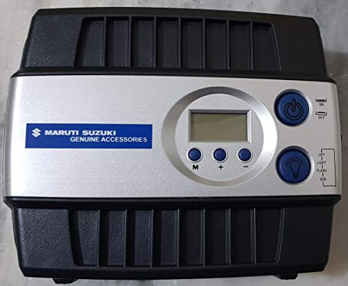 Image of Digital Air Inflator for Cars with inbuilt Pressure gauge and Emergency light - Quick, Easy and Portable
