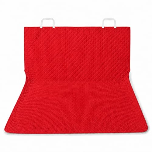Capa Protetora Porta Malas Veicular Carro Universal Grande Impermeável Banco Lavável Resistente Pets Cachorro e Gato na Cor Vermelho