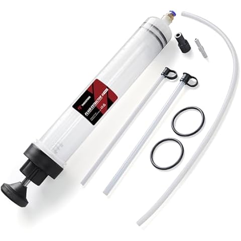 Thorstone Automotive Fluid Extractor Pump with Long Rubber Hose, Oil Change Syringe, Manual Fuel Suction & Filler, Fluid Oil Change Evacuator (17.6 Oz./0.53 Qt./500 CC) Cover