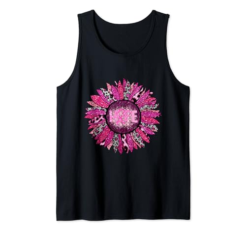 Survivor Warrior Sunflower Pink Breast Cancer Awareness Camiseta sin Mangas