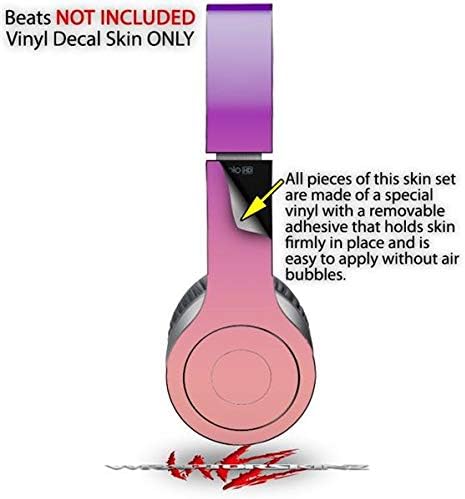 Skin Decal Wrap Works with Original Beats Solo HD Headphones Smooth Fades Pink Purple Skin Only (Headphones NOT Included)