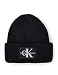 Produktbild Calvin Klein Jeans Damen MONOLOGO Patch Beanie 383 Mütze, Black, One Size