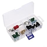 Kit de repuesto de componentes de aire acondicionado 71 piezas con juntas de goma y núcleos de válvula para reparaciones efectivas