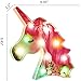 Unicorn Night Lights Painted Flower Unicorn Color Changeable Light Up Marquee Unicorn Signs LED Kids Lamps for Birthday Christmas Bedrooms Home Wall Decor Unicorn Gifts for Girls