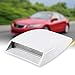 Universal Car Decorative Air Flow Intake Scoop Bonnet Vent Sticker Cover, Automotive Interior, Car Hood Decorative Air Outlet Frame (White)