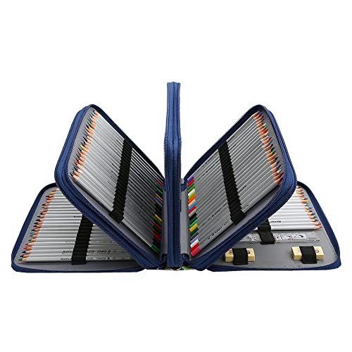 Image of 184 Slots Pencil Case Organizer w /Removal Handle Strap