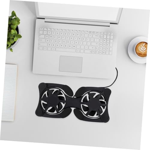 Base para portátil refrigerante plegable con ventiladores USB miniatura 5