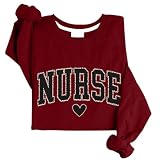 Dvexq Leopard Nurse Sweatshirt RN Sweashirt Nurse Sweatshirts Gift
