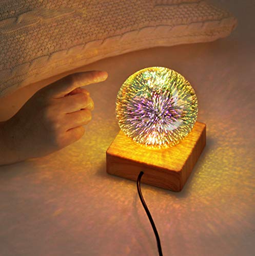 Luminaria 3D Cheia Abajur LED Decoracao USB amor
