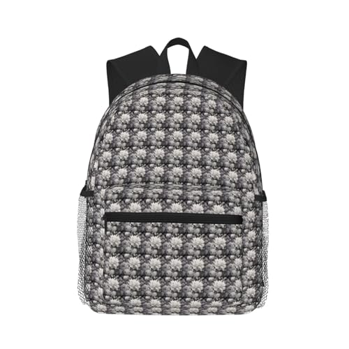 Sac à dos ordinateur portable avec imprimé floral graphite et bretelles ergonomiques pour voyage