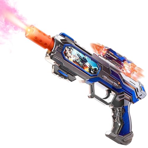 DaoDaoZhu Spray Light Up Toy Gun for Kids with Sound Effects & Rotating Slide Display, Toy Guns for Boys Toddlers 3 4 5 6 7 Year Old for Indoor &...