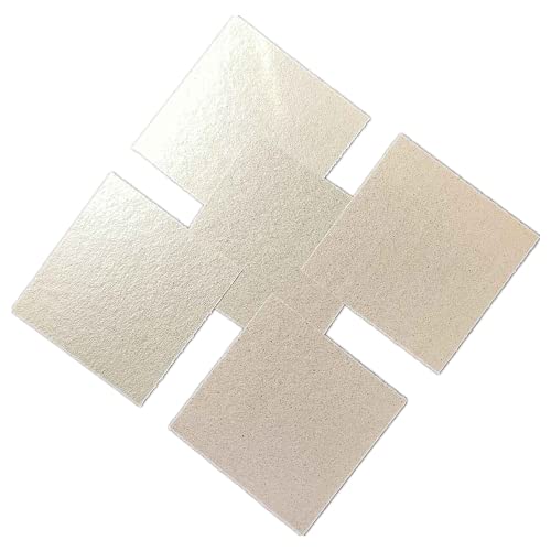 Microondas Placas de Mica,Accesorios Para La Cocina Horno Microondas,Piezas de reparación de reemplazo de almohadilla de aislamiento de mica para horno microondas,13 x 13cm (5 PCS) Cover