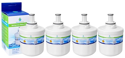4x AH-S3F filtre à eau compatible pour Samsung réfrigérateur DA29-00003F, HAFIN1/EXP, DA97-06317A-B, Aqua-Pure Plus, DA29-00003A, DA29-00003B