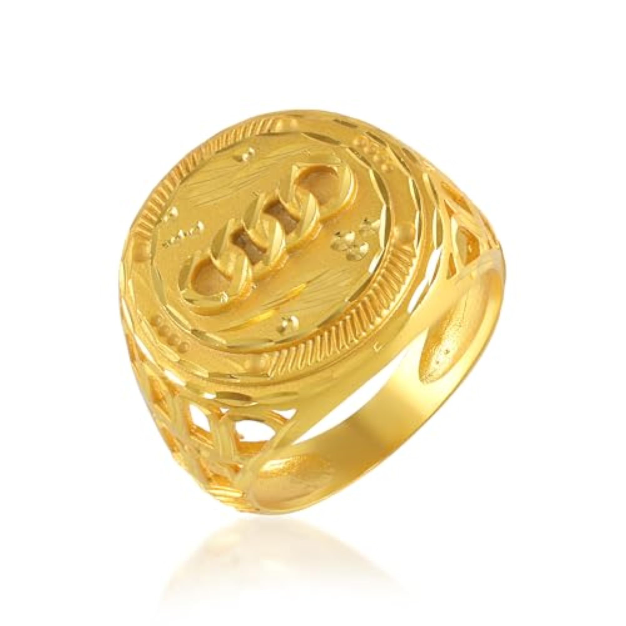 Brass 24KT Micron Gold Plated Handmade Finger Ring