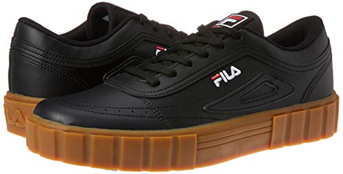 Tênis Fila Classic Court, Masculino Preto/Branco/Vermelho 39