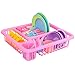 Toy Cuisine Playset Jouets, Enfants Pretend Vaisselle De Jeu, Cuisine Playset Laver Et Sécher, Vaisselle Égouttoir Jouet avec Égouttoir, Garçons Filles Pretend Playset