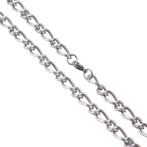 Image of THE MEN THING Chain for Men, Luxury Pure Titanium Steel Chain | Silver Stainless Steel Chain | Necklace Jewellery for Men & Boys
