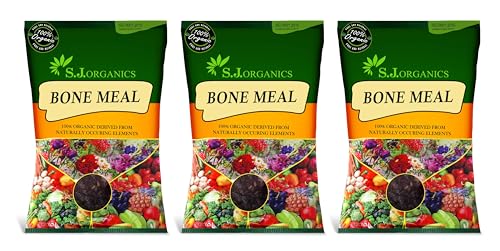 SJ Organics Bone Meal 900g Pack for Rich Gardening | Enhancing Soil Health and Fostering Lush Growth in Plants and Flowers (Pack of 3)
