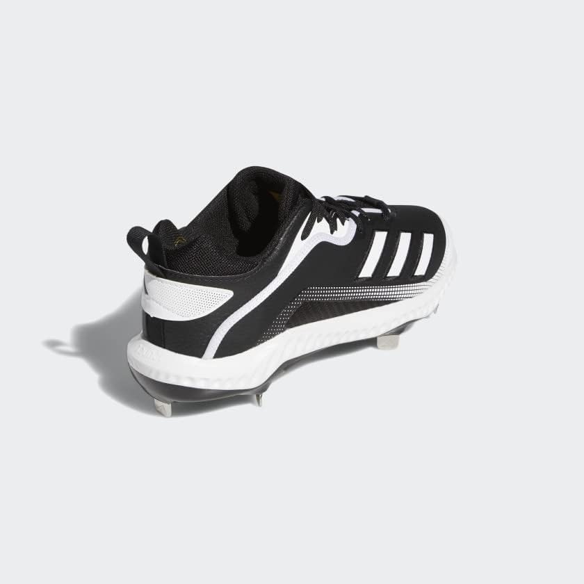 adidas Men's EG7603 Baseball Shoe, Black/White/White, 8 | Image 5