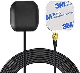 Bingfu Vehicle Waterproof Active GPS Navigation Antenna with SMA Male Connector for Car Stereo Head Unit GPS Navigation System Module Truck Marine Boat GPS Tracker Locator Real Time Tracking
