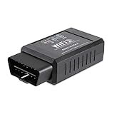 WIFI OBD2 SCANNER: Dieser fantastische OBD2 Diagnosegerät WiFi Adapter lässt sich mit JEDEM GERÄT verbinden, ob iOS, Android oder Windows, Smartphones als auch auf Tablets. Das OBD-Auslesegerät sendet Daten schnell und in Echtzeit von ihrem Fahrzeug auf ihr Mobilgerät. Lesen Sie über 3000 Fehlercodes, sowohl genereller als auch herstellerspezifischer Art, lassen Sie sich deren Bedeutung anzeigen, löschen Sie Fehlercodes, schalten Sie MIL (Motorenwarnleuchte)