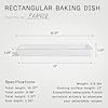 Made In Cookware - Baking Slab - Pure French Porcelain - Professional Cookware - Crafted in France - Navy Rim #4