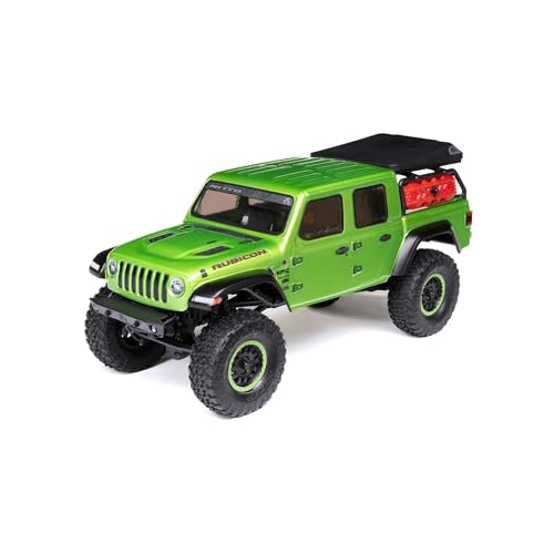 Image of Axial RC Truck SCX24 Jeep Gladiator 4 Wheel Drive Rock Crawler Brushed RTR Nothing Needed to Complete Ready-to-Run Green AXI00005V2T3, Remote Control Car, RC Car, RC Crawler